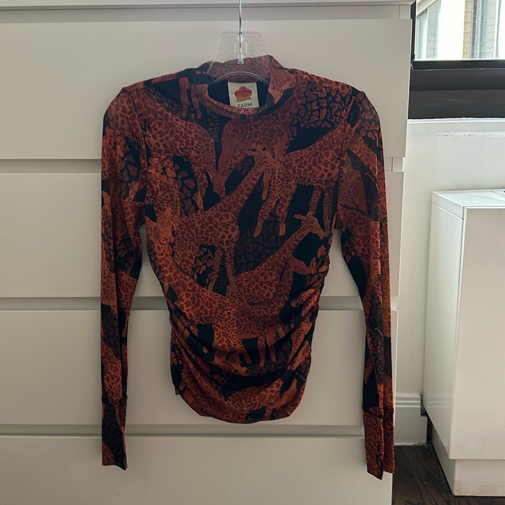 Farm Rio giraffe blouse